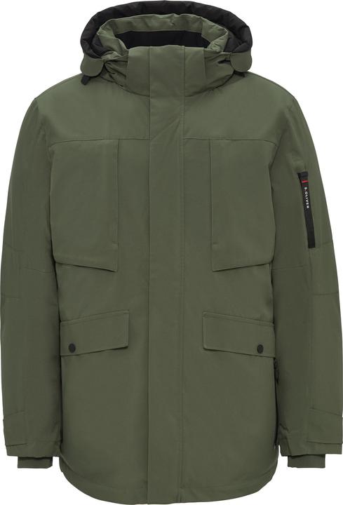 S.Oliver Outdoor-Jacke Wasserabweisender Parka mit abnehmbarer Kapuze und weichem Griff (XXL)