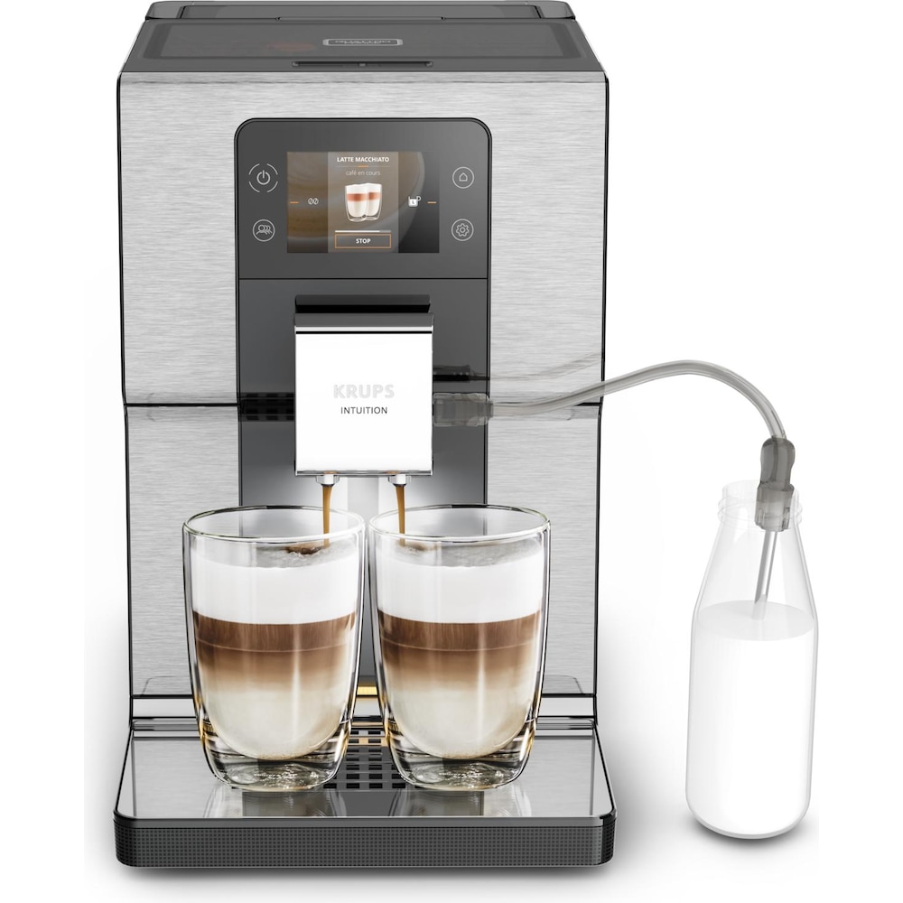 Krups Intuition Experience volautomatische espressomachine EA876D, Kaffeevollautomat, Schwarz