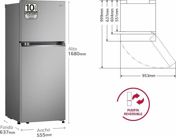 Immagine prodotto LG GTBV22PYGKD (217 l)