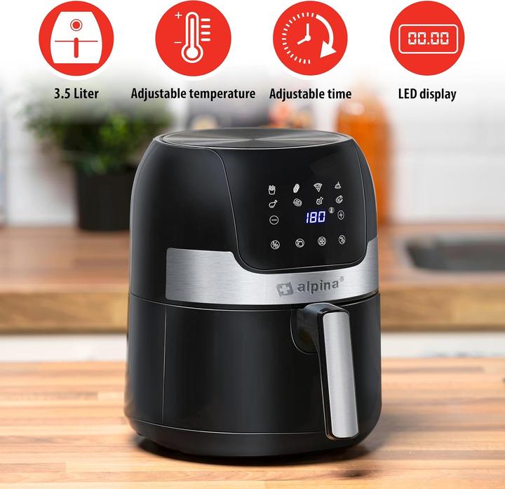 Produktbild alpina Air Fryer 230V 3.5L 1400W digi