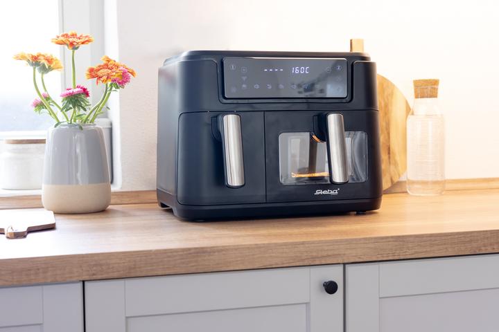 Produktbild Steba Doppel-Hei?luftfritteuse HF 9500 DUO (schwarz, 2.400 Watt, Timer)