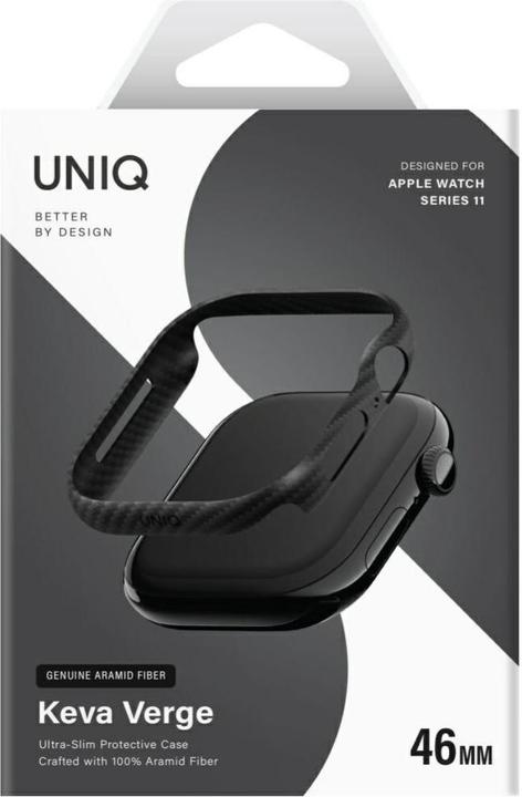 Actual product image Uniq Case Keva Verge for Apple Watch Series 10 / 11 46mm black