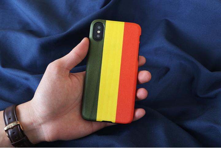 Actual product image Man&Wood SmartPhone case iPhone X/XS reggae black (Apple iPhone X, Apple iPhone XS)