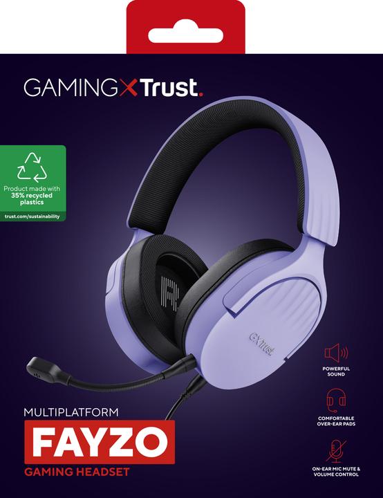 Immagine prodotto Trust Cuffie Fayzo Gxt489p Viola (Cablato)