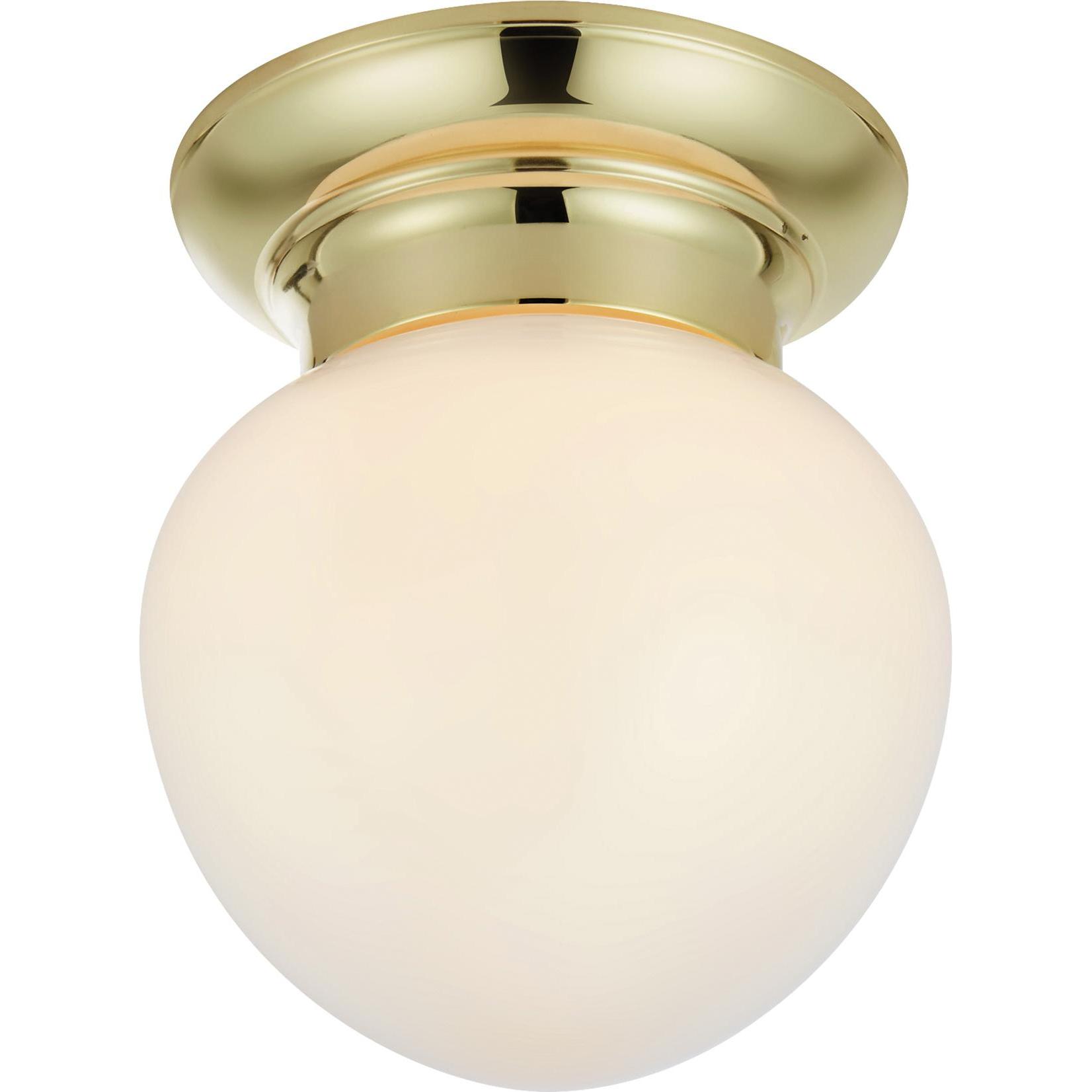 Markslöjd, Applique + Plafoniera, RONDA Ceiling 1L White/Brass IP44