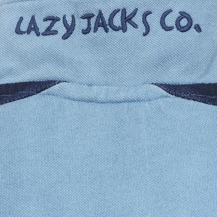 Actual product image Lazy Jacks Mens Contrast Panel Pique Sweatshirt (L)