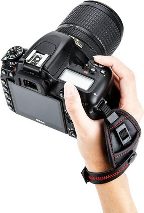Actual product image JJC HS PRO1M Hand Grip Strap (incl Quick Release Plate) Red (Wrist strap)