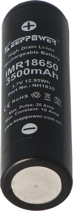 Produktbild Keeppower Akku IMR18650 - (Flat Top) (1 Stk., 18650, 3500 mAh)