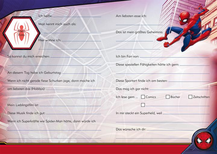Produktbild Panini Marvel Spider-Man Freundebuch (Deutsch, Panini Verlags GmbH, 2017)
