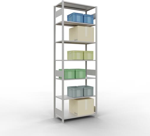 Actual product image Schulte Lagertechnik MULTIplus85 basic racking system with length ledgers