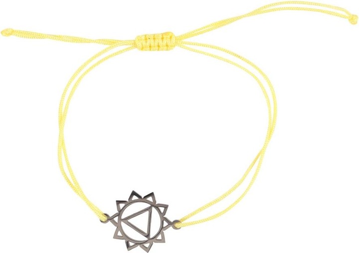 Actual product image Something Different Solar Plexus Chakra Charm Bracelet (100% synthetic material)