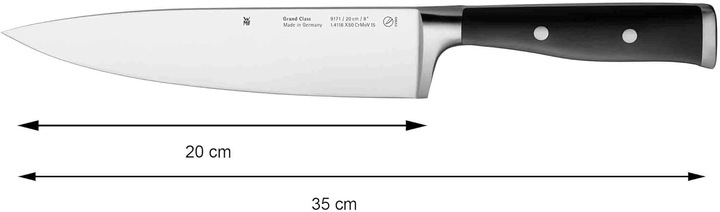 Produktbild WMF Messerset Küchenmesser 3tlg Grand Class Made in Germany Performance Cut (20 cm)