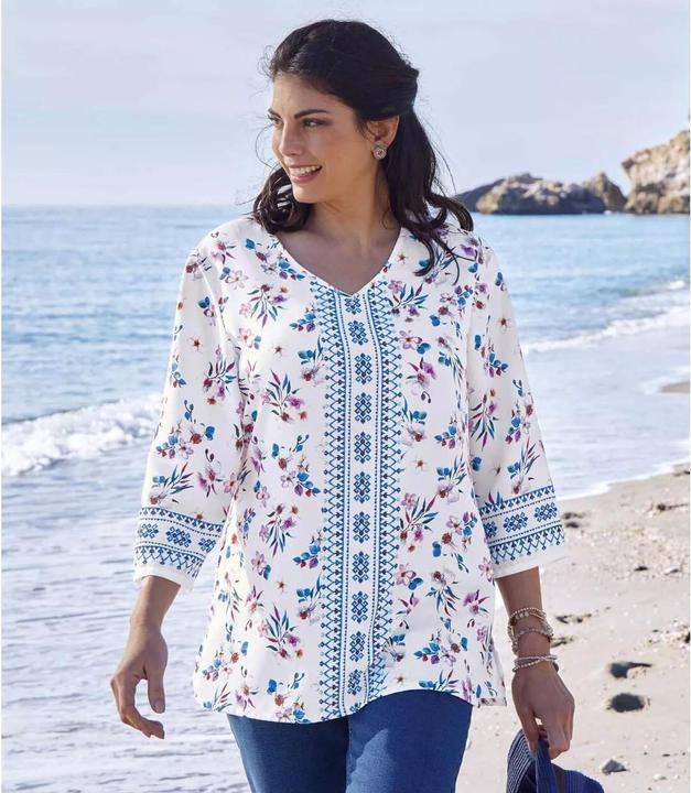 Produktbild Atlas For Women KreppBluse mit Blumendekor (46, 48)