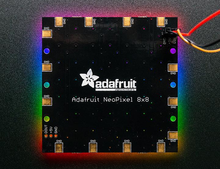 Produktbild Adafruit NeoPixel NeoMatrix 8x8 64 RGB LED Pixel Matrix