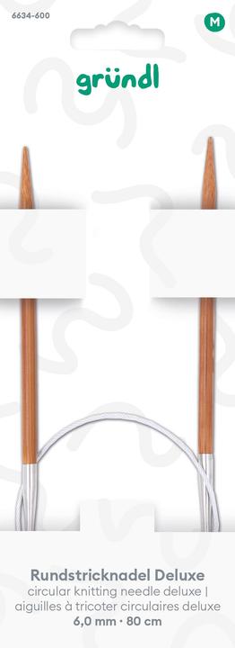 Gründl Deluxe Rundstricknadel, 80 cm
