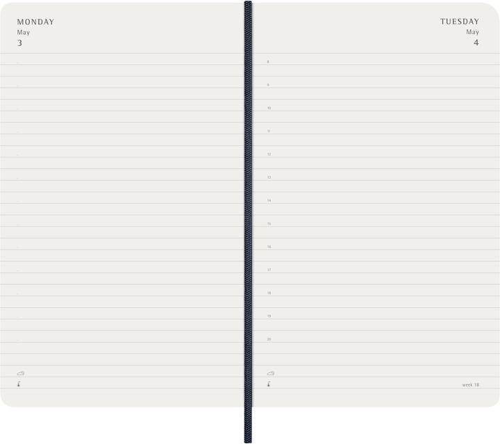 Produktbild Moleskine Tageskalender L/A5 Saphir 2027 (A5, 1 Tag / 1 Seite)