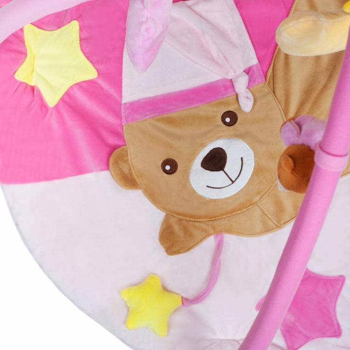 Actual product image Playto Spieldecke mit Melodie spici teddybär rosa