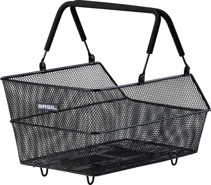 Basil CENTO MIK 2.0, Gepäckträgerkorb, engmaschig, schwarz (22 l)