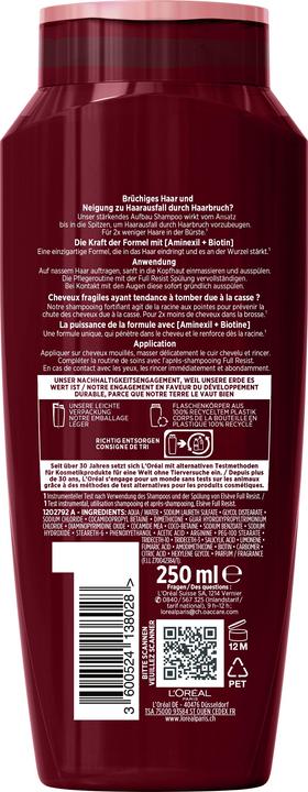 Produktbild L'Oréal Paris Elseve Arginine Resist (250 ml, Flüssiges Shampoo)