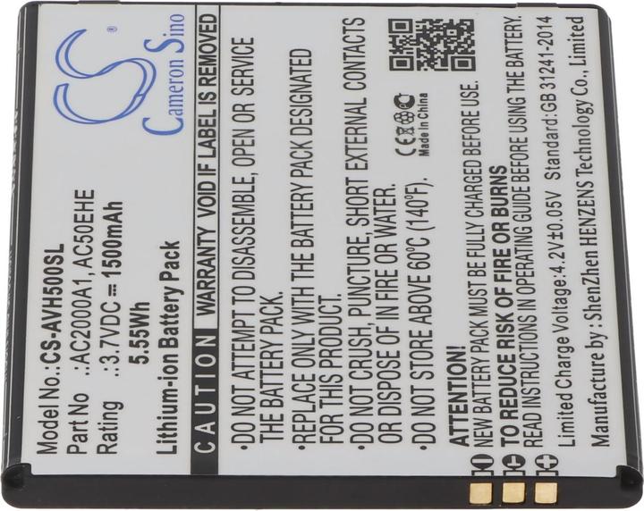 Produktbild AccuCell Akku für den Archos AC50EHE Akku AC2000A1, Archos 50e Helium 4G