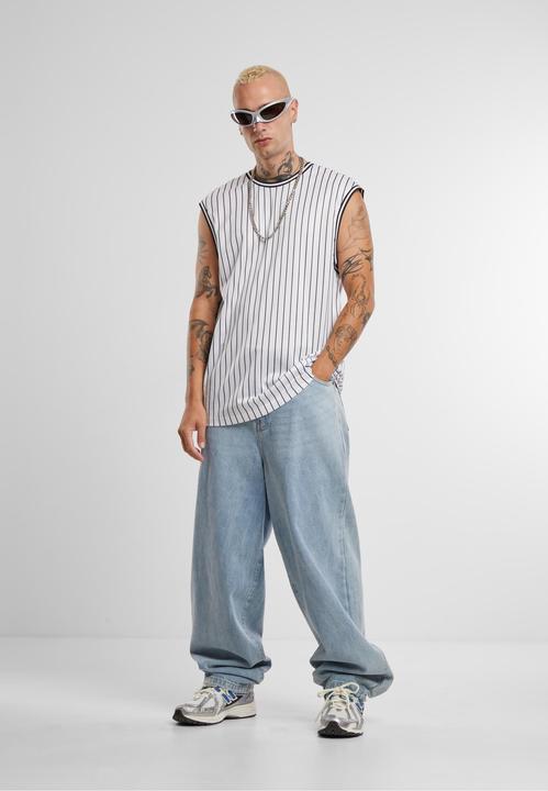 Actual product image Urban Classics Striped Mesh Tank Top - 166797 (L)