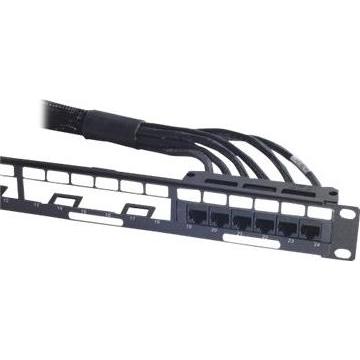 Thumbnail - APC Data Distribution Kabel CAT6 UTP CMR 6XRJ-45 schwarz 31FT 9.4M, USV Zubehör