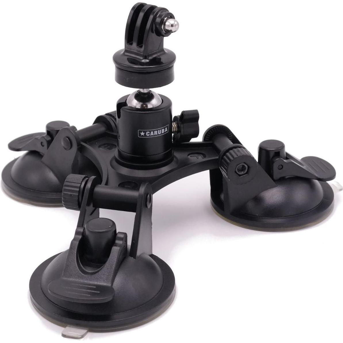 Caruba Montaggio Drievoudige Zuignap PRO, Accessori action cam