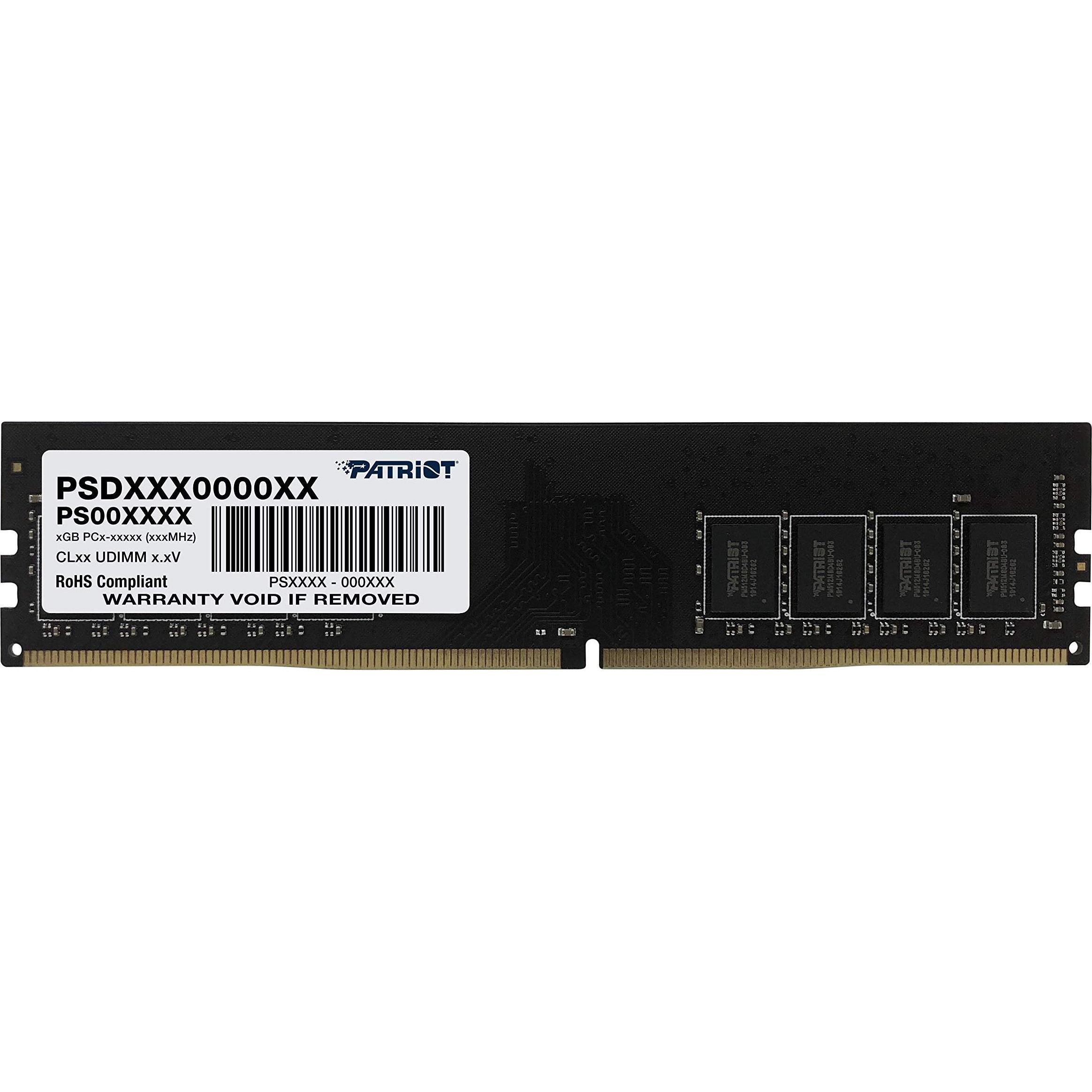 Patriot Firma PSD432G32002 Modulo di memoria GB DDR4 (1 x 32GB, 3200 MHz, DDR4-RAM, DIMM), Memoria RAM, Nero