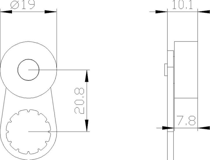 Produktbild Siemens Drehhebel Metall mit Stahlrolle