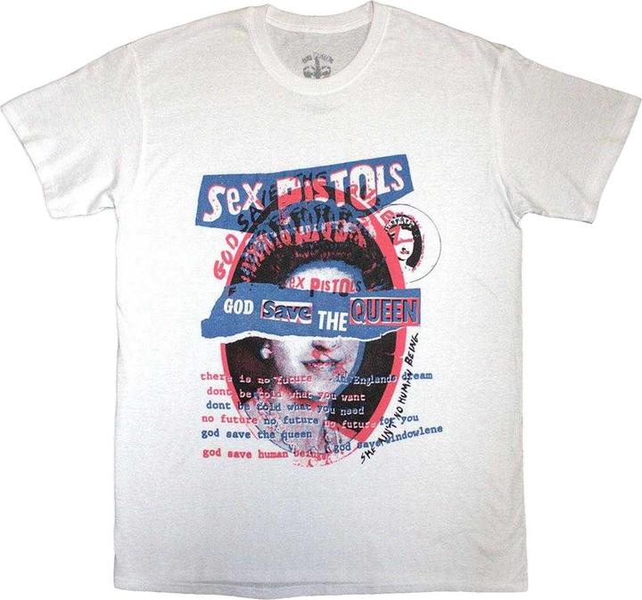 Immagine prodotto God Save The Queen Maglietta Cucitura in Sovrapposizione Adulto Unisex (XXL)