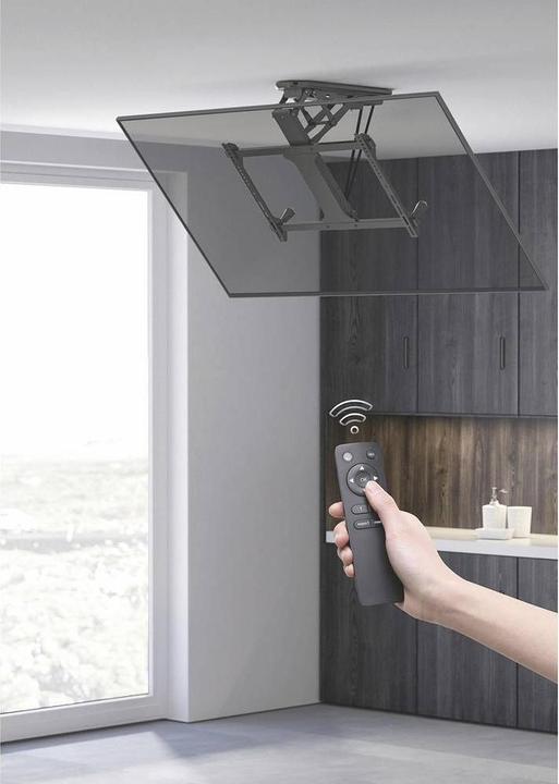 Produktbild myWall Motorisierter & klappbarer Deckenhalter für Flachbildschirme (Decke, 70", 35 kg)