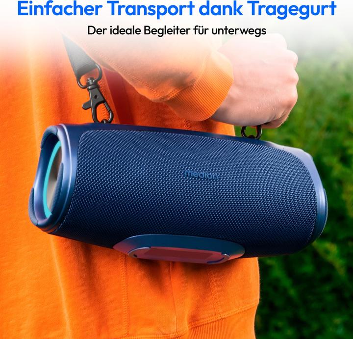 Actual product image Medion LIFE® P61746 Portable Bluetooth® speaker (42 h)