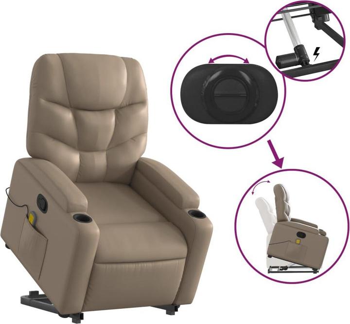 Image du produit vidaXL Massagesessel mit Aufstehhilfe