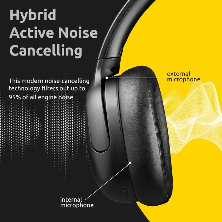 Immagine prodotto Intenso Cuffie over-ear O400HA - Cancellazione attiva del rumore ibrida, fino a 75 ore di autonomia e B (ANC, 75 h, Senza fili)