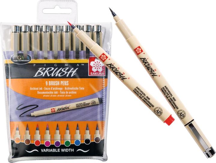 Produktbild Sakura Pigma Brush (9x)