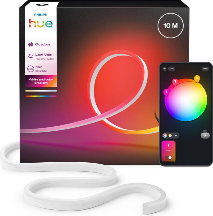 Productafbeelding Philips Hue Neon Gradient Outdoor Lightstrip (1000 cm, Buiten)