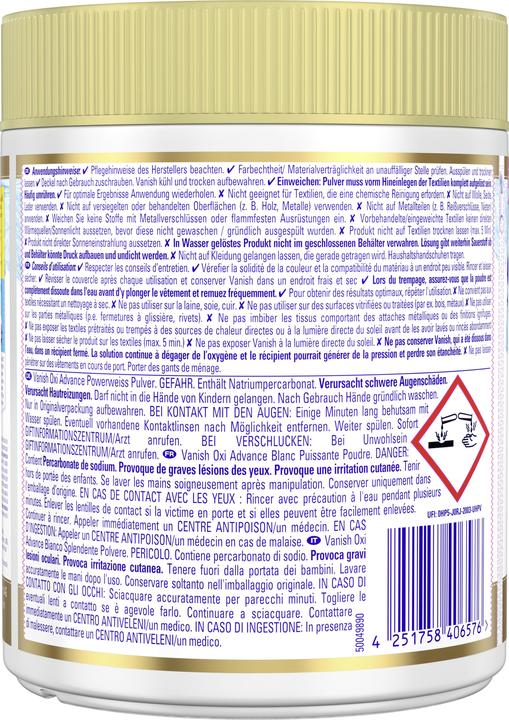Produktbild Vanish Gold Advance (50 Waschgänge, Waschpulver)