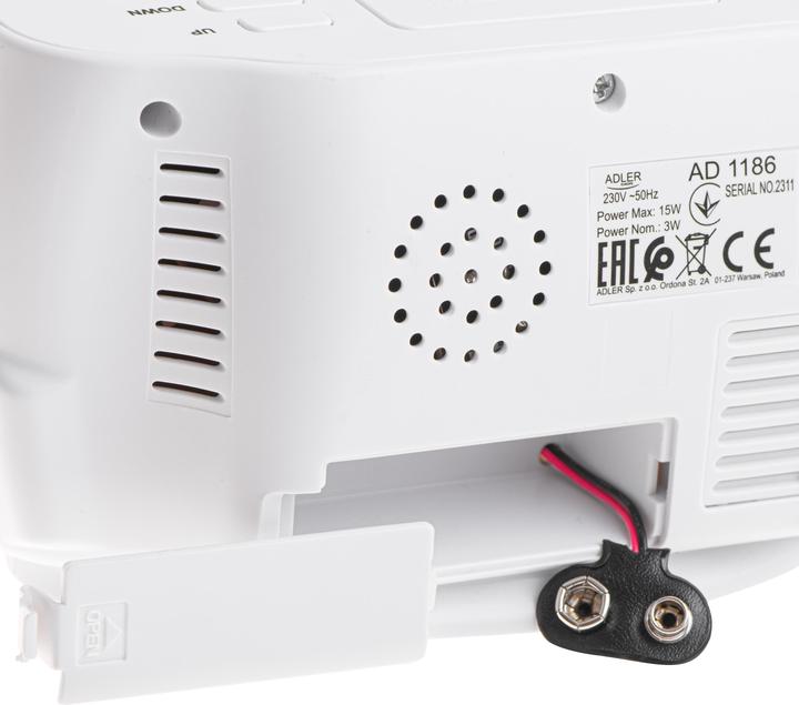 Produktbild Adler Budzik AD 1186 white