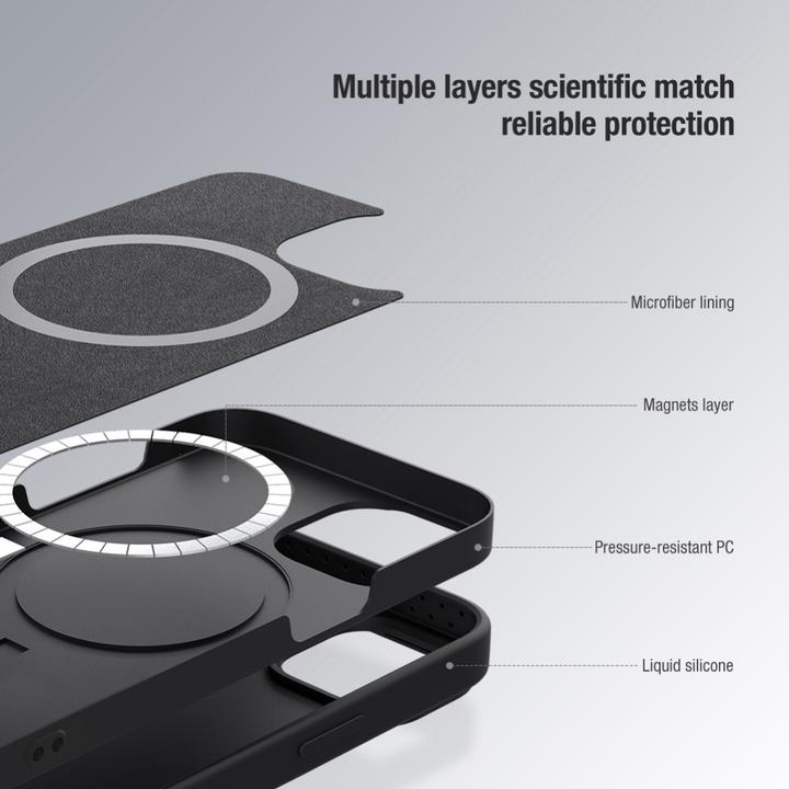 Actual product image Nillkin CamShield Silky Case for Apple iPhone 14 Pro (Black) (Apple iPhone 14 Pro)