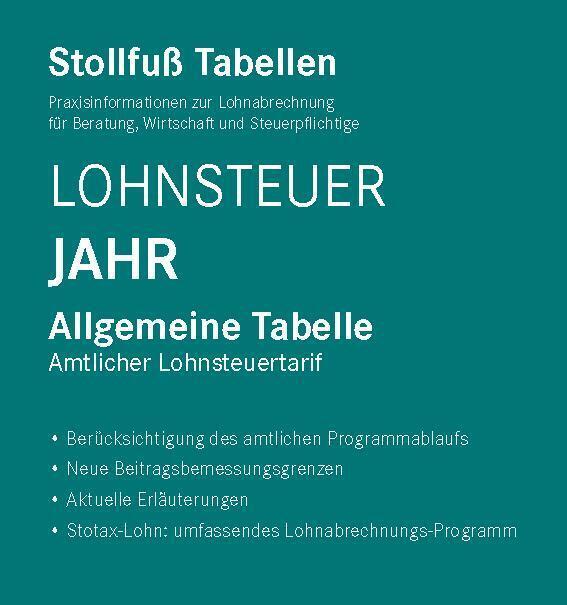 Tabelle, Lohnsteuer 2023 Jahr (Deutsch, Stollfuss Verlag, 2023)