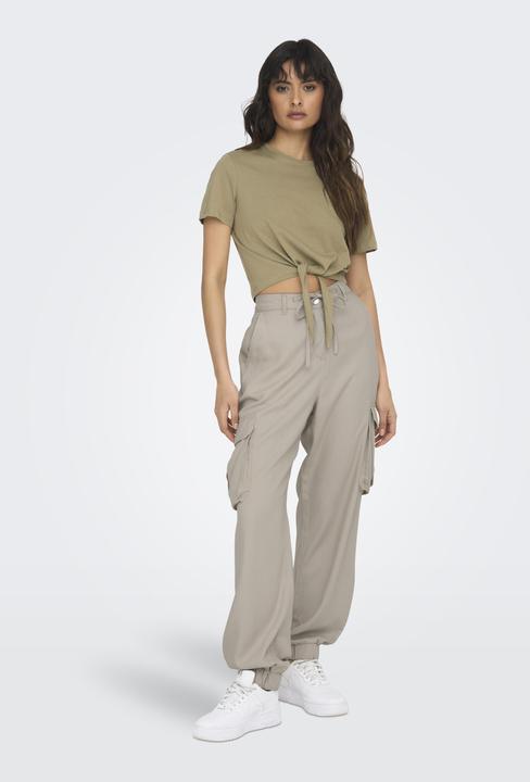 Image du produit Only Coupe cargo Taille moyenne Poignets ajustés Pantalon de formation Cargo (M)