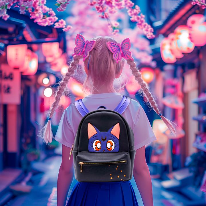 Produktbild ABYstyle Sailor Moon Zaino Backpack: Luna 42cm (6 l)