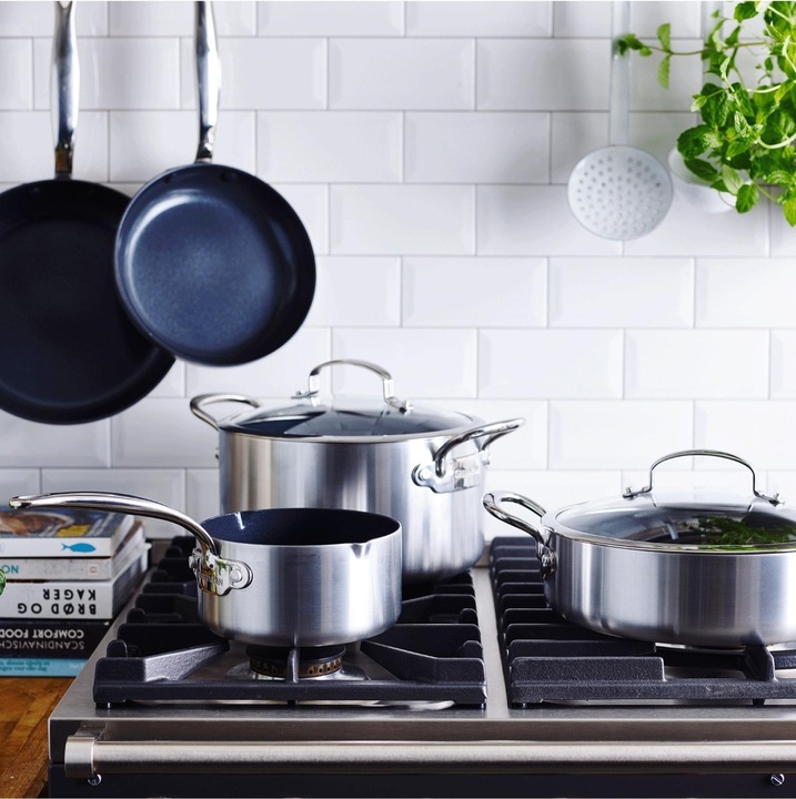Actual product image Greenpan Barcelona Evershine breakdown kit - PFAS-vrij (16 cm, Saucepan, Stainless steel)