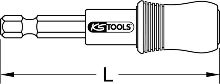 Productafbeelding KS Tools 1/4 2in1 snelwisselbithouder (1/4")
