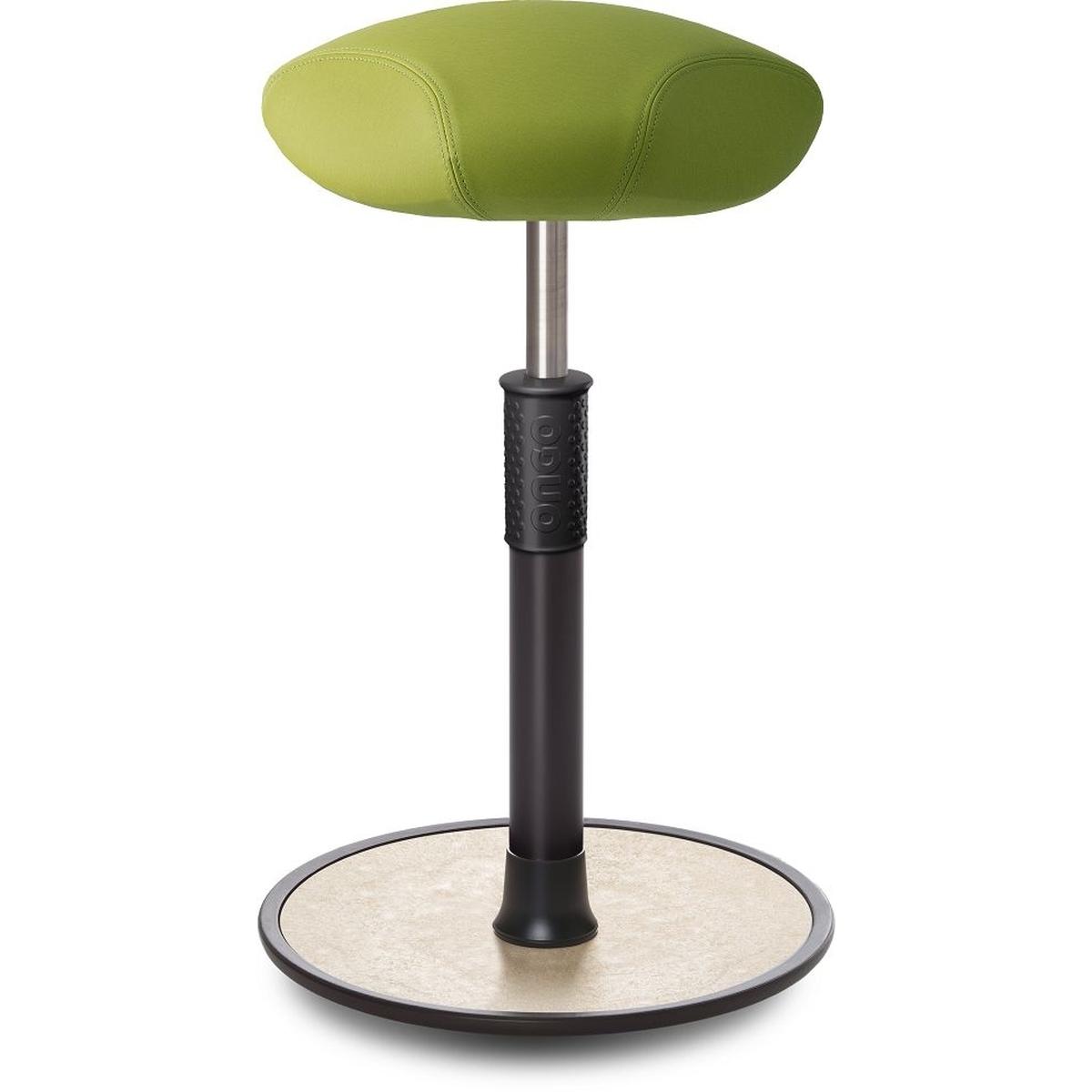 Ongo, Bürostuhl, Sitz- Stehhocker Free Tall Triangel skai Nature Base Hellgrün schwarz /creme