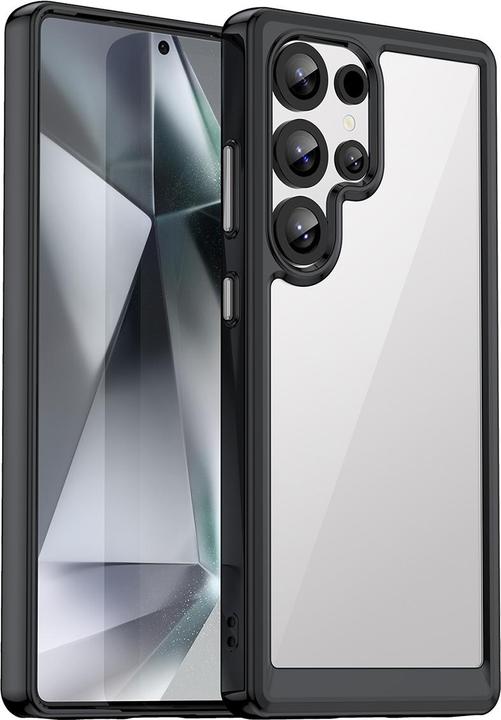 Produktbild Hurtel Outer Space Case Silikonhülle mit Gelrahmen für Samsung Galaxy S25 Ultra – Schwarz (Samsung Galaxy S25 Ultra)