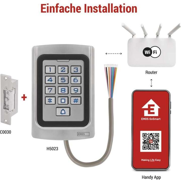 Actual product image Emos GoSMART kódová klávesnice IP-006AX (Electronic numerical code)
