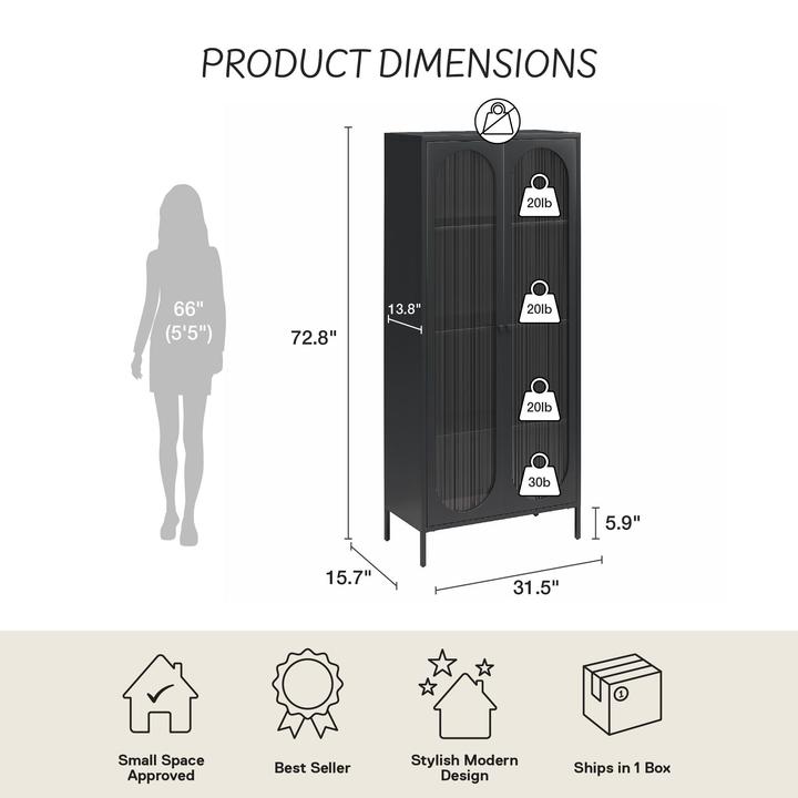 Image du produit Dorel Home Luna (80 x 40 x 186 cm)