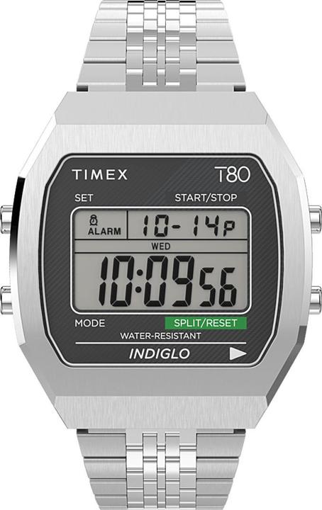 Produktbild Timex uhr t80 steel (Chronograph, Digitaluhr, 36 mm)