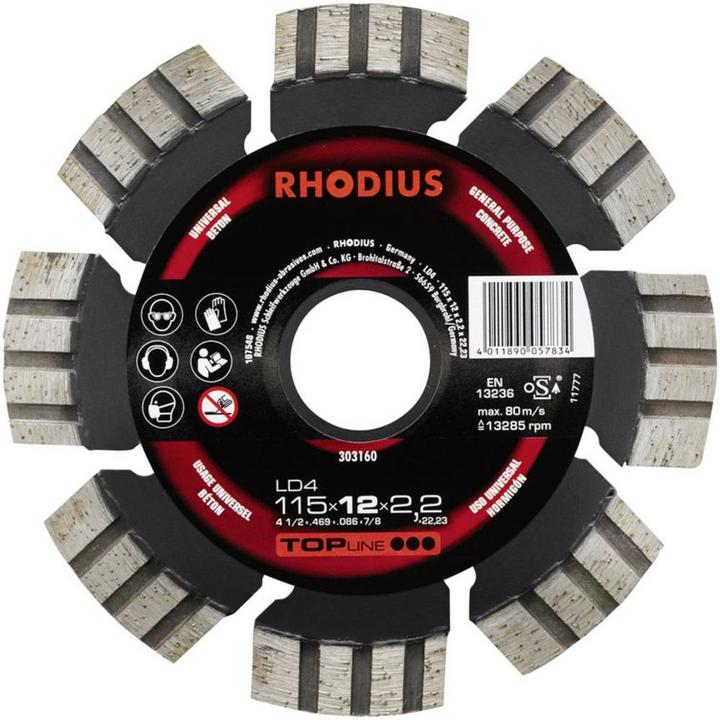 Produktbild Rhodius LD4 Diamanttrennscheibe